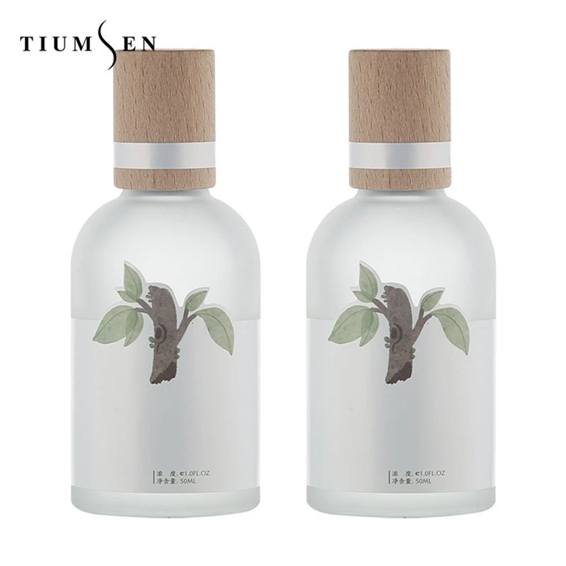 light blue perfume bottle